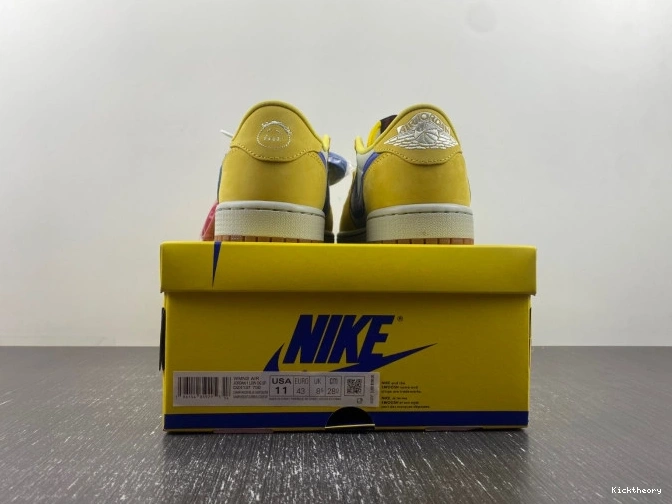 Kick Theory OG Low Scott Canary Travis x DZ4137-700 Jordan Air 1 0820